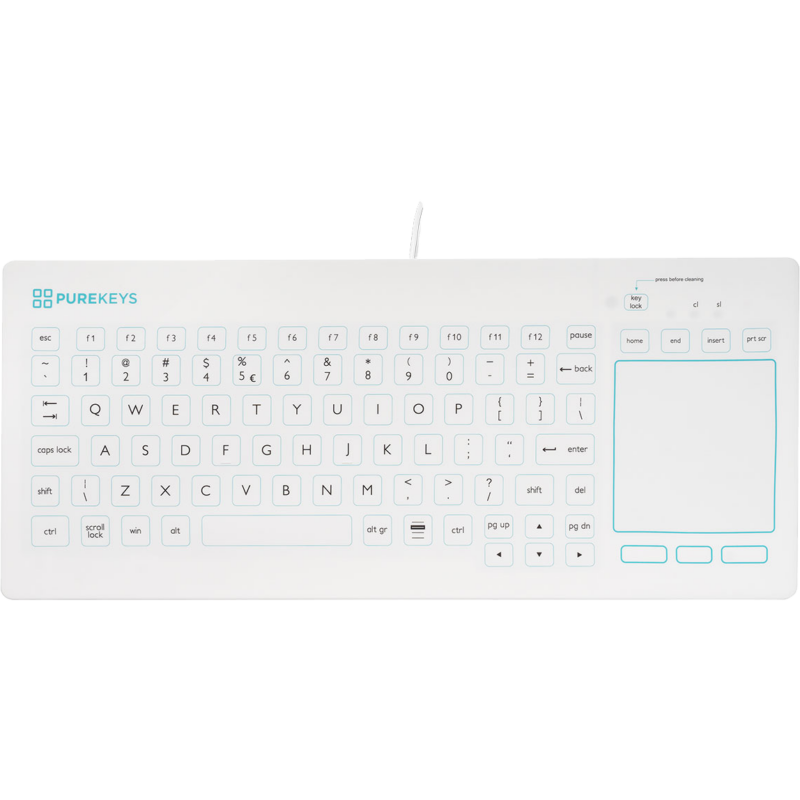 clavier-purekeys-filaire-touchpad-pavet-numerique-blanc-WIN-MAC-hygiene-silicone-marseille