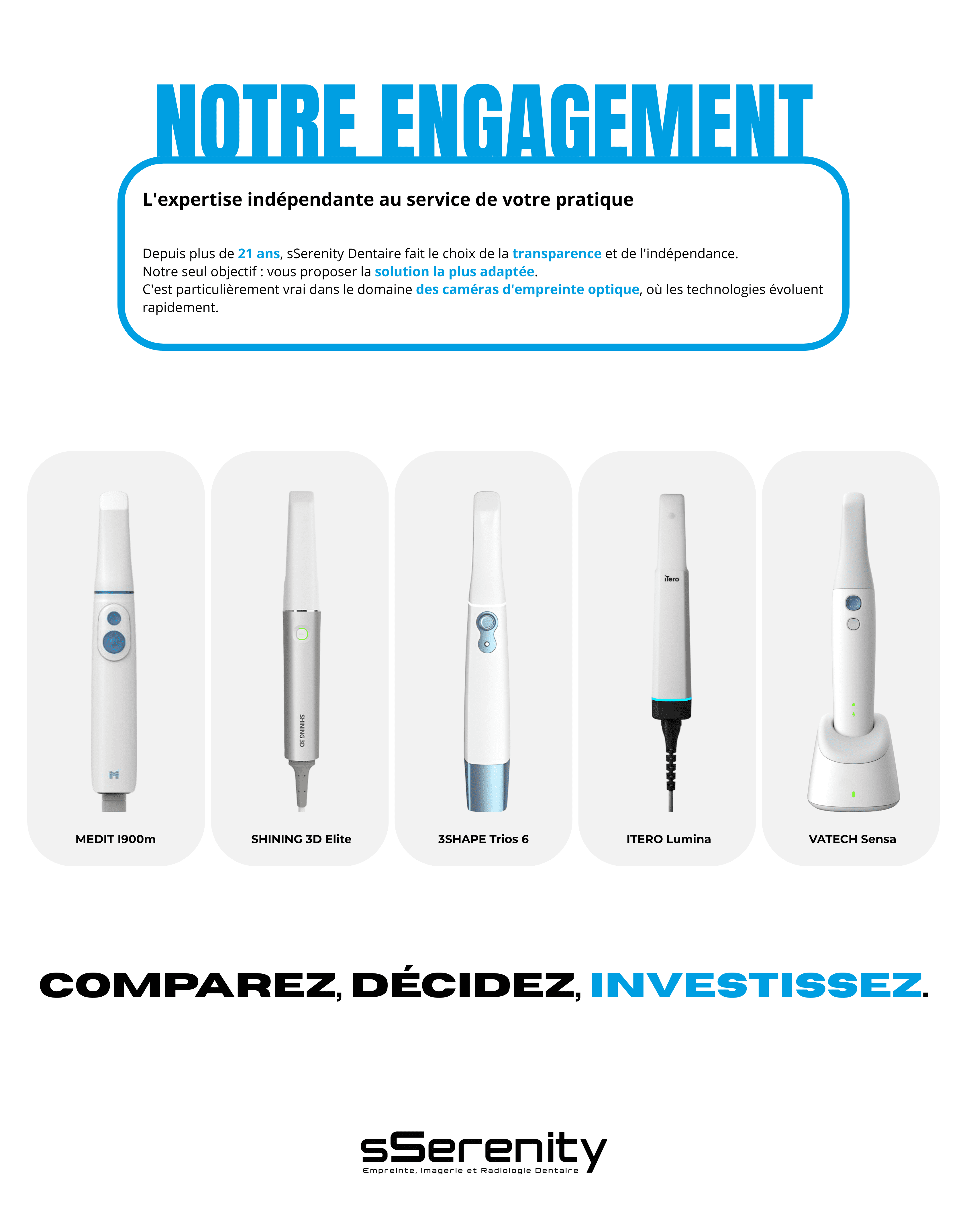 Comparatif caméras empreinte optique