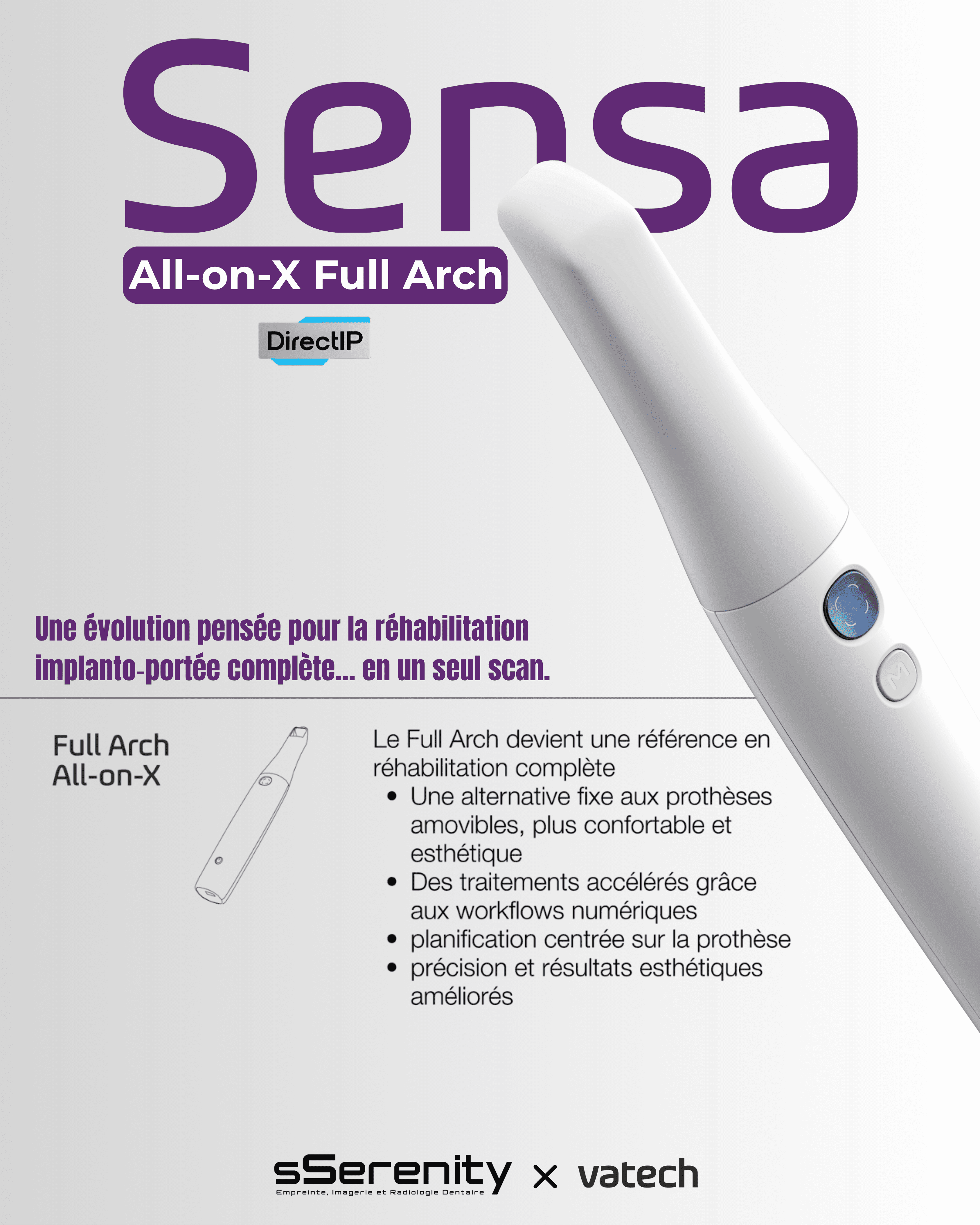 Sensa All-on-X réhabilitation implantaire