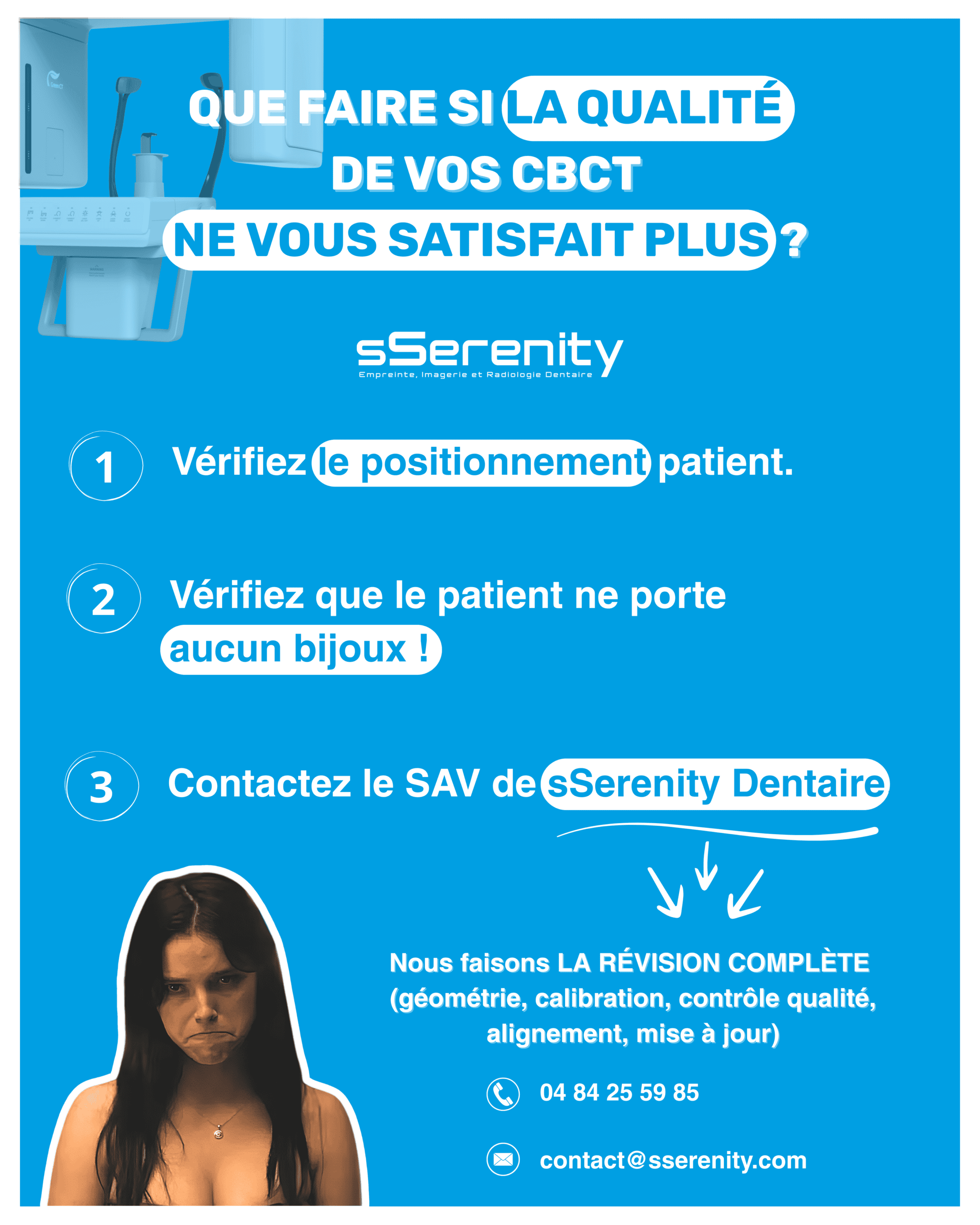 Que faire si la qualité de vos CBCT ne vous satisfait plus