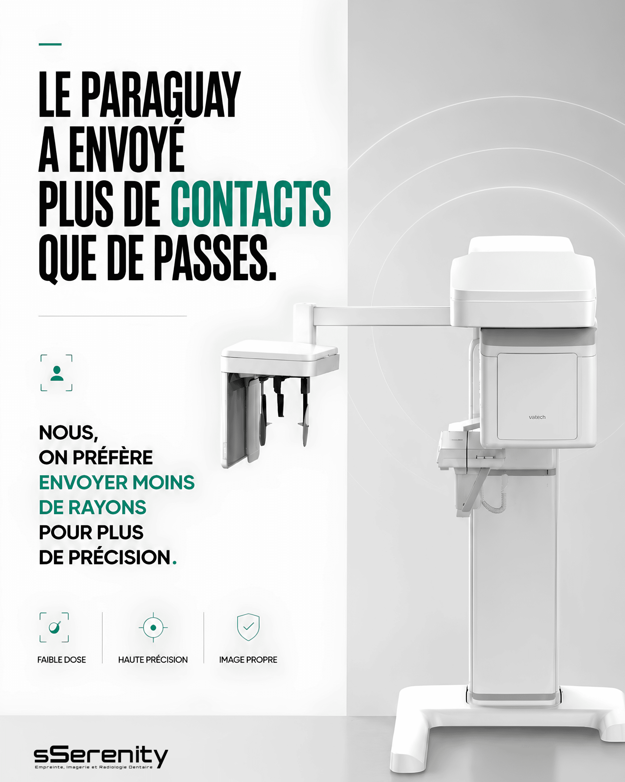 Le Paraguay a envoyé plus de contacts que de passes — sSerenity, Vatech Green X 12