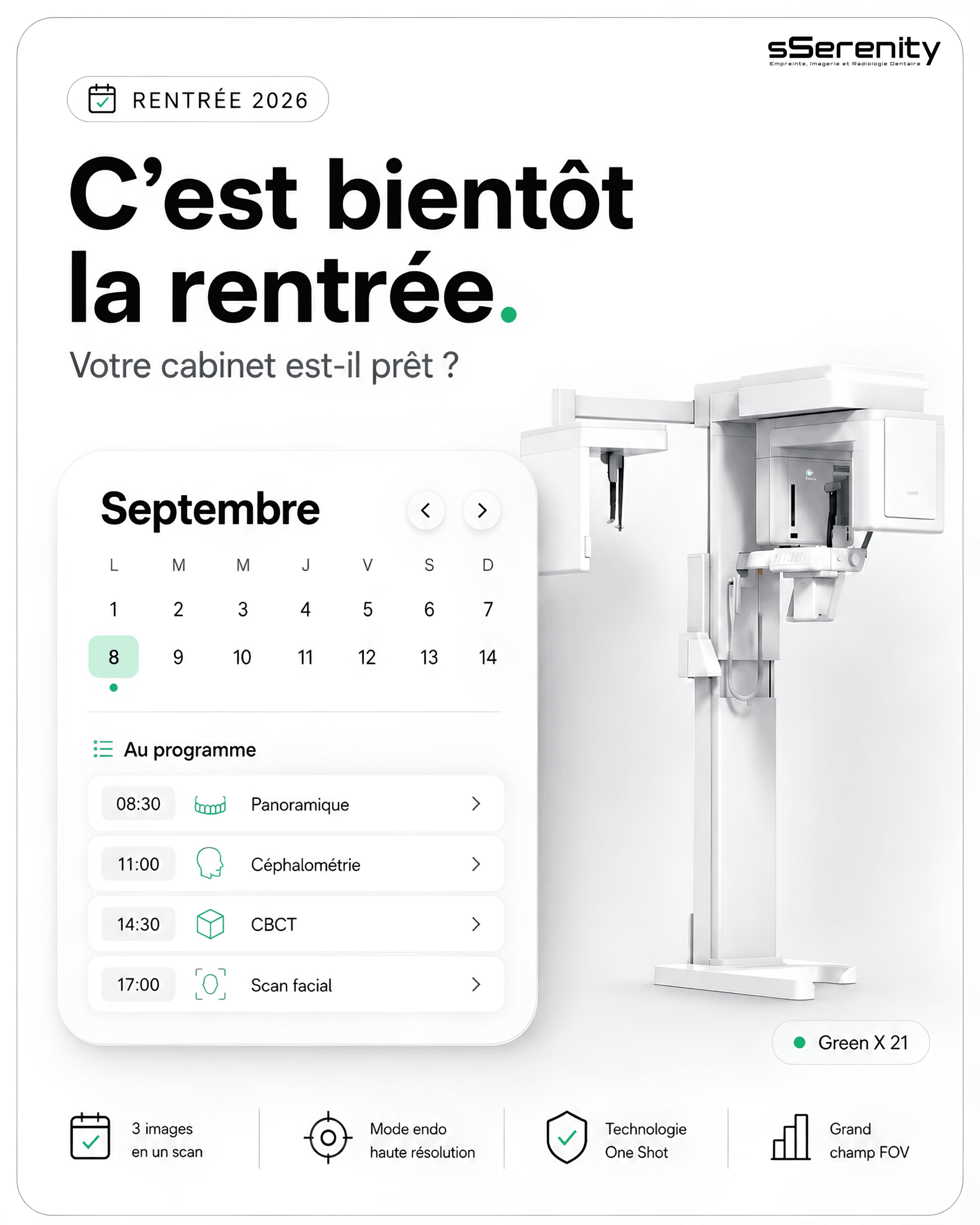 Vatech Green X 21 CBCT Dernière Génération