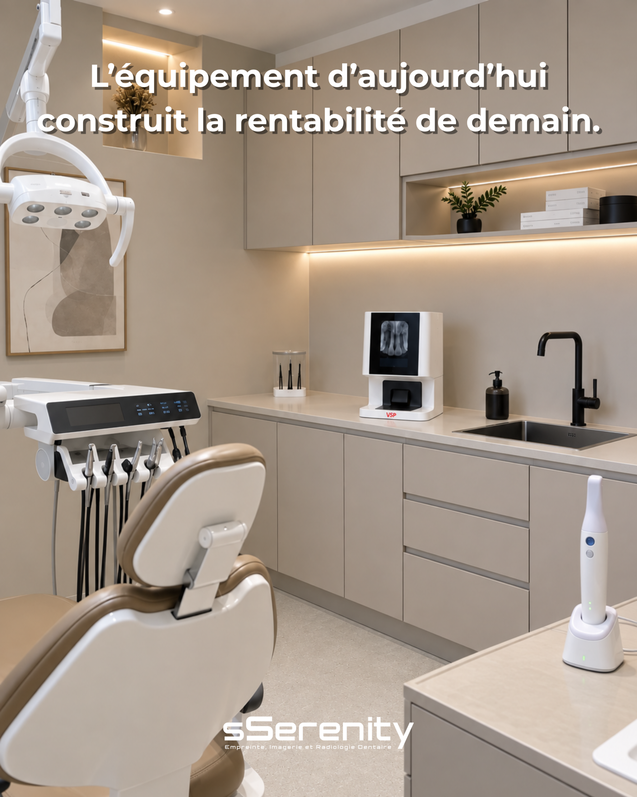 Cabinet dentaire équipement Vatech VSP caméra empreinte optique